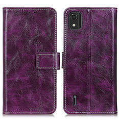 Handytasche Stand Schutzhülle Flip Leder Hülle K04Z für Nokia C2 2nd Edition Violett