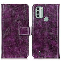 Handytasche Stand Schutzhülle Flip Leder Hülle K04Z für Nokia C31 Violett