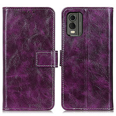 Handytasche Stand Schutzhülle Flip Leder Hülle K04Z für Nokia C32 Violett