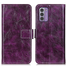 Handytasche Stand Schutzhülle Flip Leder Hülle K04Z für Nokia G310 5G Violett