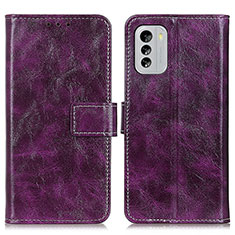 Handytasche Stand Schutzhülle Flip Leder Hülle K04Z für Nokia G60 5G Violett