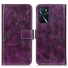 Handytasche Stand Schutzhülle Flip Leder Hülle K04Z für Oppo A16s Violett