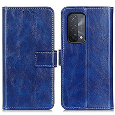 Handytasche Stand Schutzhülle Flip Leder Hülle K04Z für Oppo A54 5G Blau