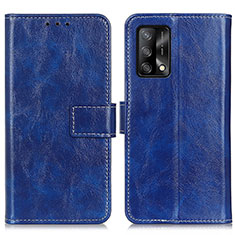 Handytasche Stand Schutzhülle Flip Leder Hülle K04Z für Oppo A74 4G Blau