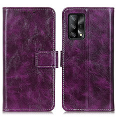 Handytasche Stand Schutzhülle Flip Leder Hülle K04Z für Oppo A74 4G Violett