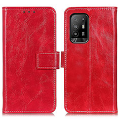 Handytasche Stand Schutzhülle Flip Leder Hülle K04Z für Oppo A95 5G Rot