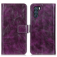 Handytasche Stand Schutzhülle Flip Leder Hülle K04Z für Oppo K9 Pro 5G Violett