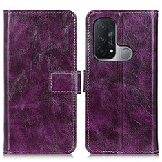 Handytasche Stand Schutzhülle Flip Leder Hülle K04Z für Oppo Reno5 A Violett