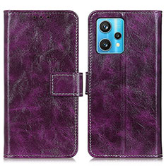 Handytasche Stand Schutzhülle Flip Leder Hülle K04Z für Realme 9 4G Violett