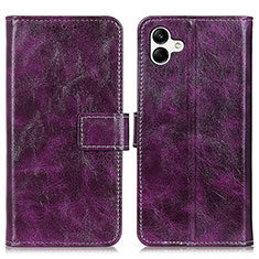 Handytasche Stand Schutzhülle Flip Leder Hülle K04Z für Samsung Galaxy M04 Violett
