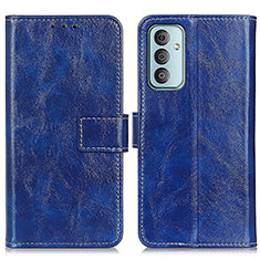 Handytasche Stand Schutzhülle Flip Leder Hülle K04Z für Samsung Galaxy M13 4G Blau
