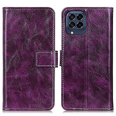 Handytasche Stand Schutzhülle Flip Leder Hülle K04Z für Samsung Galaxy M53 5G Violett