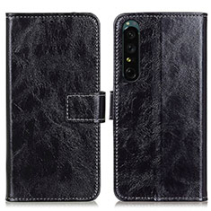 Handytasche Stand Schutzhülle Flip Leder Hülle K04Z für Sony Xperia 1 IV SO-51C Schwarz