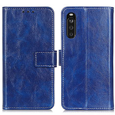 Handytasche Stand Schutzhülle Flip Leder Hülle K04Z für Sony Xperia 10 III Lite Blau