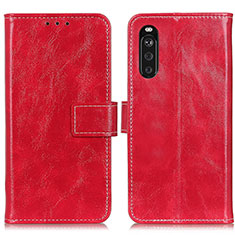 Handytasche Stand Schutzhülle Flip Leder Hülle K04Z für Sony Xperia 10 III Lite Rot