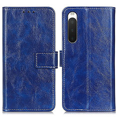 Handytasche Stand Schutzhülle Flip Leder Hülle K04Z für Sony Xperia 10 IV SOG07 Blau