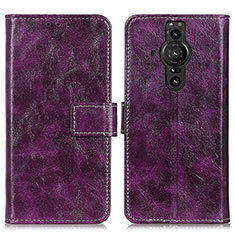 Handytasche Stand Schutzhülle Flip Leder Hülle K04Z für Sony Xperia PRO-I Violett