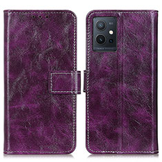 Handytasche Stand Schutzhülle Flip Leder Hülle K04Z für Vivo iQOO Z6 5G Violett