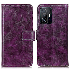 Handytasche Stand Schutzhülle Flip Leder Hülle K04Z für Xiaomi Mi 11T 5G Violett