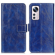 Handytasche Stand Schutzhülle Flip Leder Hülle K04Z für Xiaomi Mi 12 5G Blau