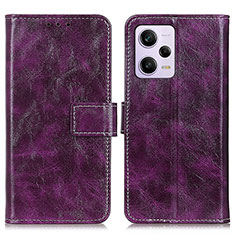 Handytasche Stand Schutzhülle Flip Leder Hülle K04Z für Xiaomi Redmi Note 12 Explorer Violett