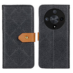 Handytasche Stand Schutzhülle Flip Leder Hülle K05Z für Huawei Honor X9b 5G Schwarz