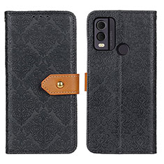 Handytasche Stand Schutzhülle Flip Leder Hülle K05Z für Nokia C22 Schwarz