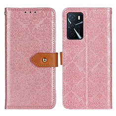 Handytasche Stand Schutzhülle Flip Leder Hülle K05Z für Oppo A16 Rosa