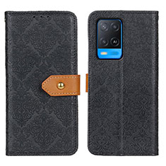 Handytasche Stand Schutzhülle Flip Leder Hülle K05Z für Oppo A54 4G Schwarz