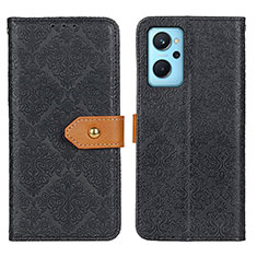 Handytasche Stand Schutzhülle Flip Leder Hülle K05Z für Oppo K10 4G Schwarz