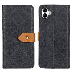 Handytasche Stand Schutzhülle Flip Leder Hülle K05Z für Samsung Galaxy A05 Schwarz