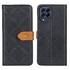 Handytasche Stand Schutzhülle Flip Leder Hülle K05Z für Samsung Galaxy M53 5G Schwarz