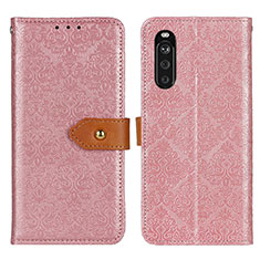 Handytasche Stand Schutzhülle Flip Leder Hülle K05Z für Sony Xperia 10 III Rosa