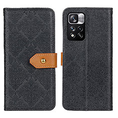 Handytasche Stand Schutzhülle Flip Leder Hülle K05Z für Xiaomi Mi 11i 5G (2022) Schwarz