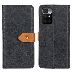 Handytasche Stand Schutzhülle Flip Leder Hülle K05Z für Xiaomi Redmi 10 4G Schwarz