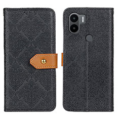 Handytasche Stand Schutzhülle Flip Leder Hülle K05Z für Xiaomi Redmi A1 Plus Schwarz