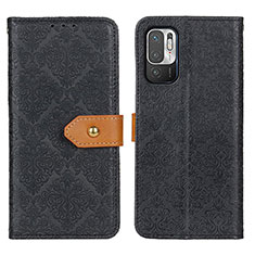 Handytasche Stand Schutzhülle Flip Leder Hülle K05Z für Xiaomi Redmi Note 10T 5G Schwarz