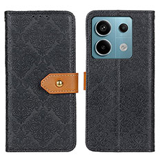 Handytasche Stand Schutzhülle Flip Leder Hülle K05Z für Xiaomi Redmi Note 13 Pro 5G Schwarz