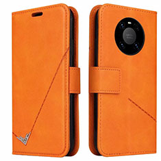 Handytasche Stand Schutzhülle Flip Leder Hülle K06 für Huawei Mate 40E Pro 4G Orange