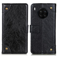 Handytasche Stand Schutzhülle Flip Leder Hülle K06Z für Huawei Honor 50 Lite Schwarz