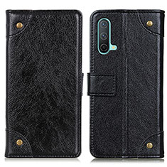 Handytasche Stand Schutzhülle Flip Leder Hülle K06Z für OnePlus Nord CE 5G Schwarz