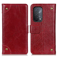 Handytasche Stand Schutzhülle Flip Leder Hülle K06Z für Oppo A54 5G Rot