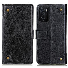 Handytasche Stand Schutzhülle Flip Leder Hülle K06Z für Oppo A55S 5G Schwarz