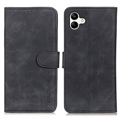 Handytasche Stand Schutzhülle Flip Leder Hülle K06Z für Samsung Galaxy A04 4G Schwarz