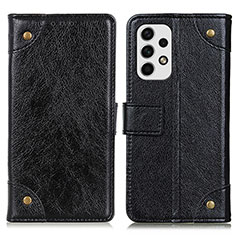 Handytasche Stand Schutzhülle Flip Leder Hülle K06Z für Samsung Galaxy A23 5G Schwarz