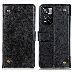 Handytasche Stand Schutzhülle Flip Leder Hülle K06Z für Xiaomi Mi 11i 5G (2022) Schwarz