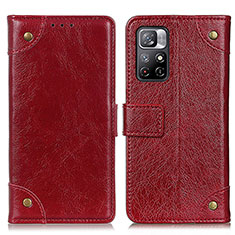 Handytasche Stand Schutzhülle Flip Leder Hülle K06Z für Xiaomi Poco M4 Pro 5G Rot