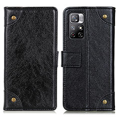 Handytasche Stand Schutzhülle Flip Leder Hülle K06Z für Xiaomi Poco M4 Pro 5G Schwarz