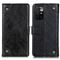 Handytasche Stand Schutzhülle Flip Leder Hülle K06Z für Xiaomi Redmi 10 (2022) Schwarz