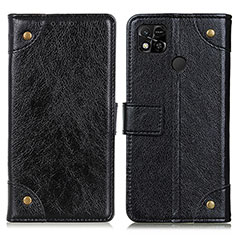 Handytasche Stand Schutzhülle Flip Leder Hülle K06Z für Xiaomi Redmi 10A 4G Schwarz